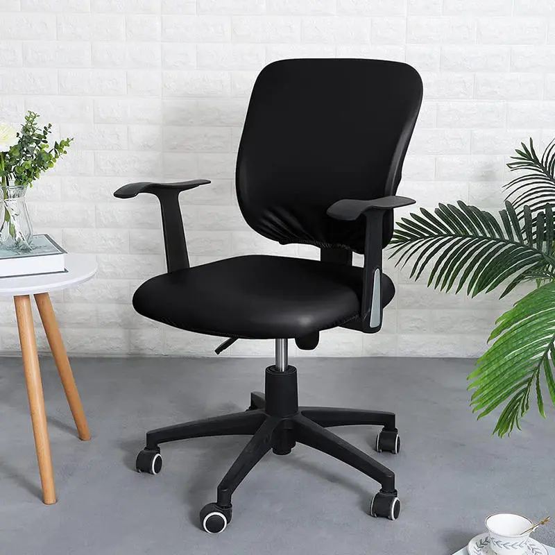 Office Chair Computer Chair Case Office Chair Cover PU Leather Waterproof Office Chair Four Hotel Use Dirt Resistant Seat Cover
