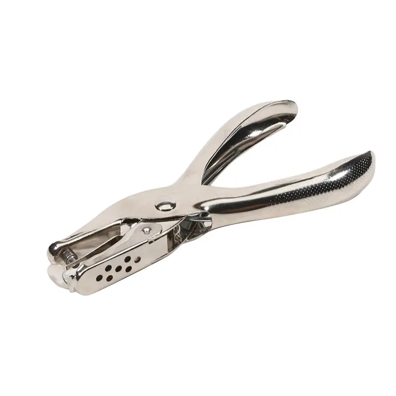 Hand Held Metal Stationery Round Hole Diameter 3/6mm Hole Punch Pliers Hole Punch Paper Hole Punch Boxed Single Hole Punch
