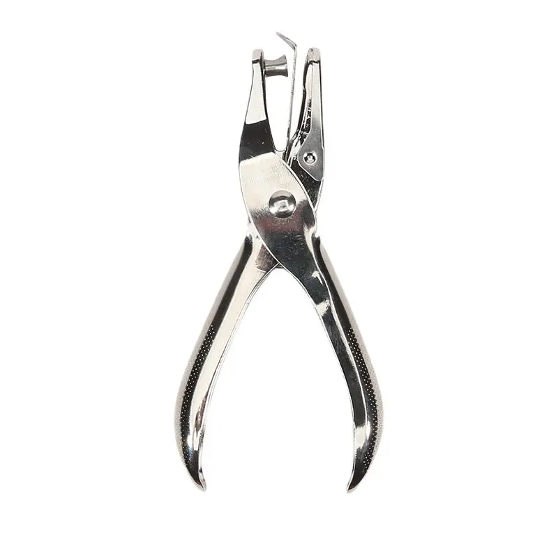 Hand Held Metal Stationery Round Hole Diameter 3/6mm Hole Punch Pliers Hole Punch Paper Hole Punch Boxed Single Hole Punch
