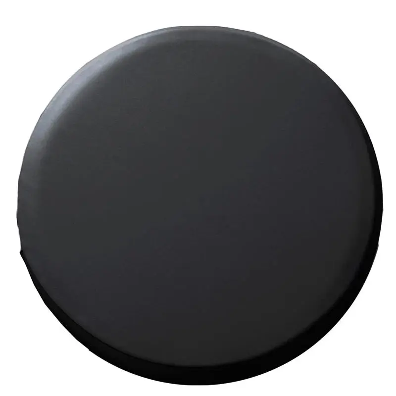 PU Leather Round Chair Cover Waterproof Dustproof Seat Cover Bar Stool Cover Home Restaurant Chair Protector For Hotel Banquet