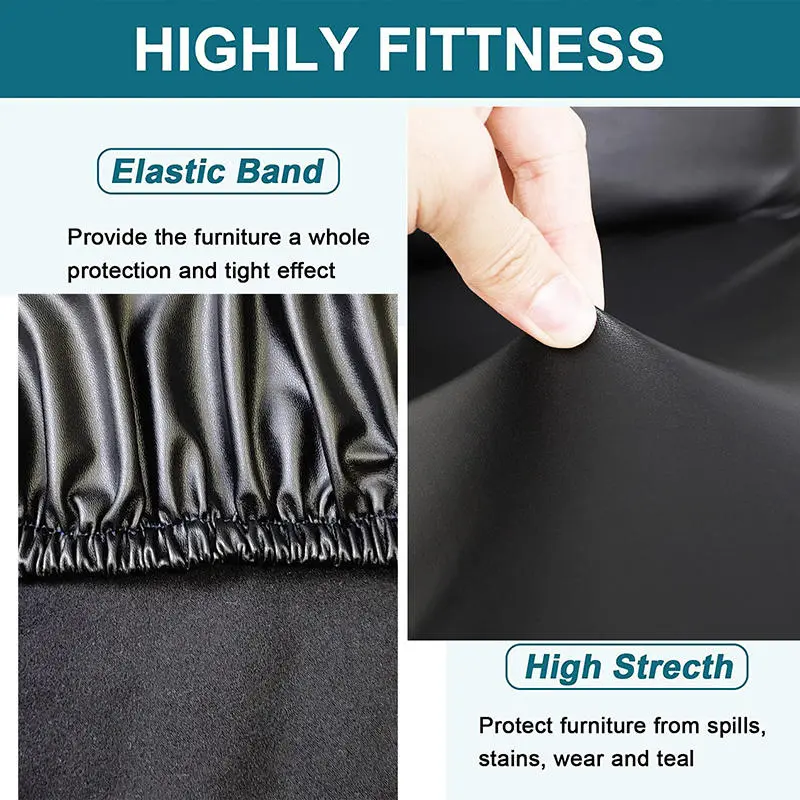 1/2PCS PU Leather Cover Bar Round Swivel Chair Cover Universal Stool Cover Bar Coffee Shop Stool Cover High Quality