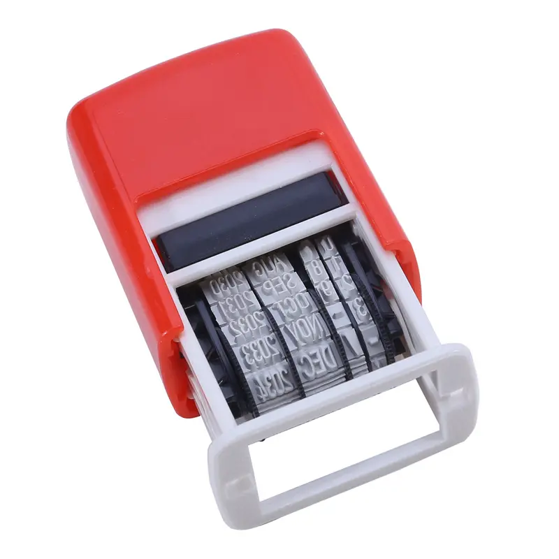 Planner Date Stamp DIY Handle Account Date Stamps Stamping Mud Set Mini Stamps For Office Escolar Supplies Emboss (No ink )