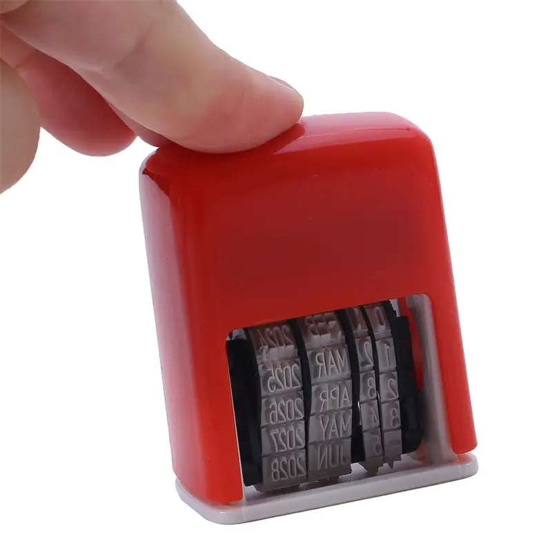 Planner Date Stamp DIY Handle Account Date Stamps Stamping Mud Set Mini Stamps For Office Escolar Supplies Emboss (No ink )