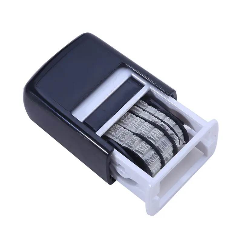 Planner Date Stamp DIY Handle Account Date Stamps Stamping Mud Set Mini Stamps For Office Escolar Supplies Emboss (No ink )