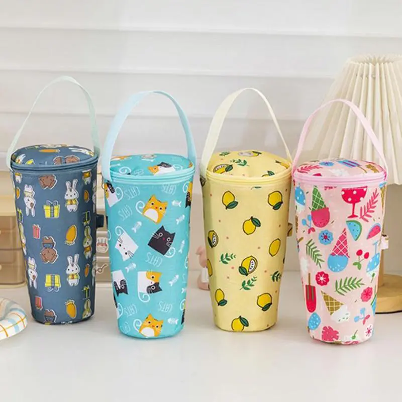 Water Bottle Tote Bag Universal Pouch Heat Preservation Insulated Cooler Bag Outdoor Traveling Camping Hiking Water Bottle Cove