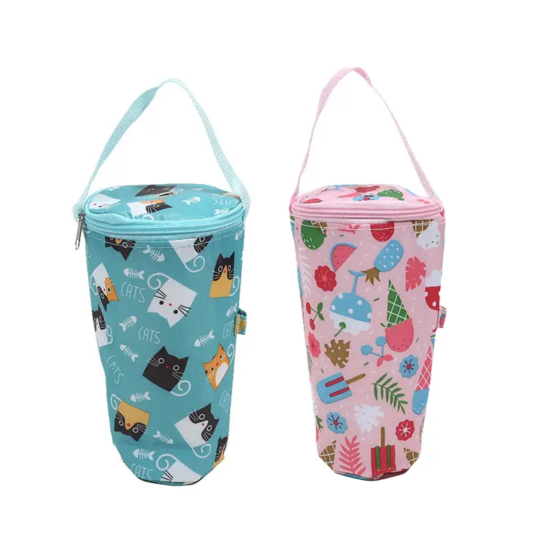 Water Bottle Tote Bag Universal Pouch Heat Preservation Insulated Cooler Bag Outdoor Traveling Camping Hiking Water Bottle Cove