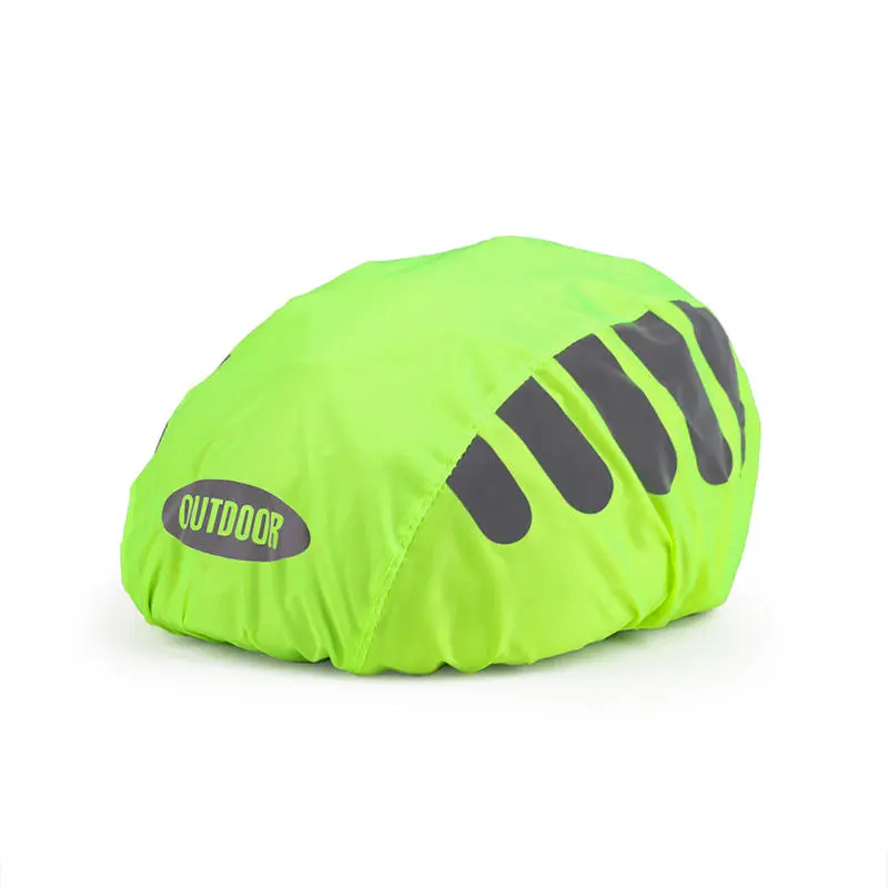 1 Pcs Bike Helmet Rain Cover With Reflective Strip Waterproof Windproof Bicycle Helmet Cover High Visibility Cycling Ride Gear