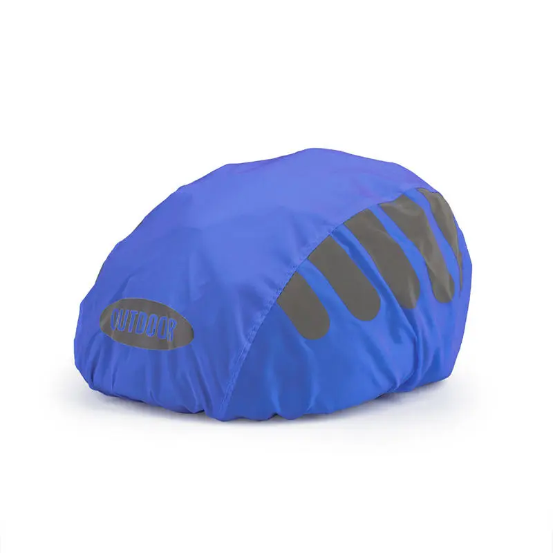 1 Pcs Bike Helmet Rain Cover With Reflective Strip Waterproof Windproof Bicycle Helmet Cover High Visibility Cycling Ride Gear