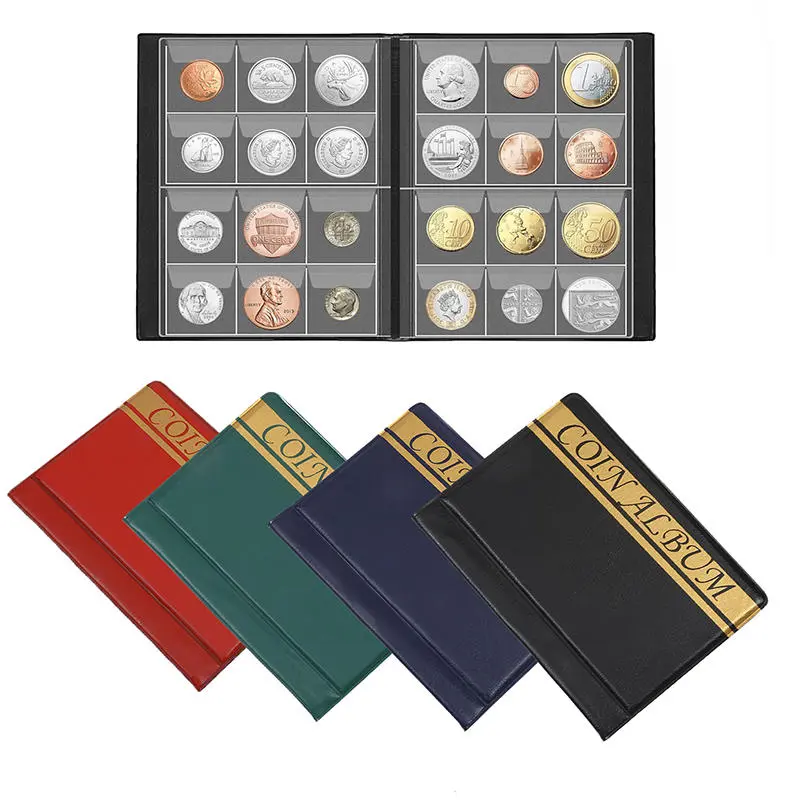 120 Pockets Coins Album Collection Book Commemorative Penny Coin Storage Album Book Collecting Coin Holders for Collector Gifts