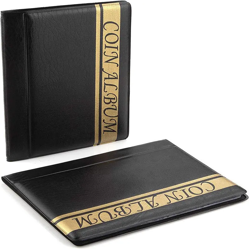 120 Pockets Coins Album Collection Book Commemorative Penny Coin Storage Album Book Collecting Coin Holders for Collector Gifts