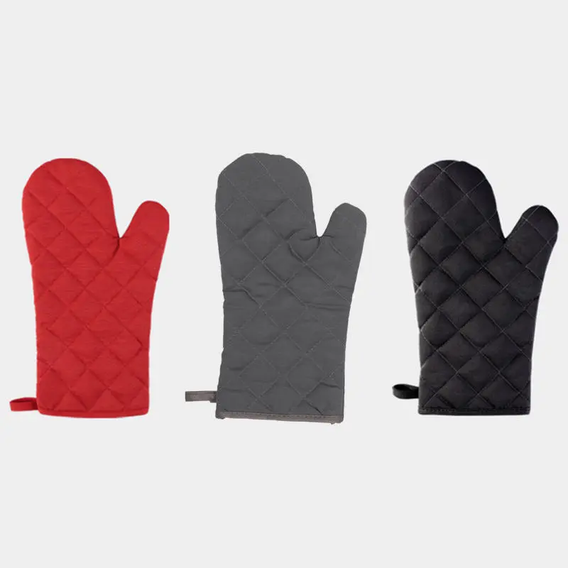 1PCS Household Oven Gloves Pot Holder Set Thickened Heat Resistant Gloves and Heat Insulation Pad Non-Slip Kitchen Gadgets BBQ