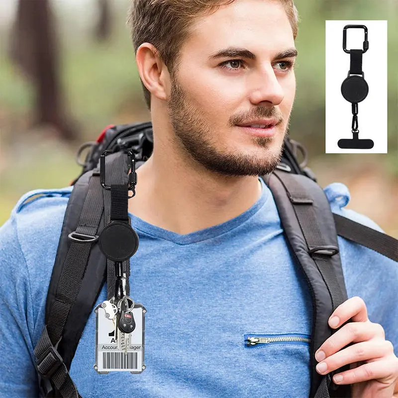 Outdoor Anti-Theft Phone Holder Cellphone Lanyard Strap Smartphone Safety Tether with Belt Clip Cellphone Lanyard for Travel