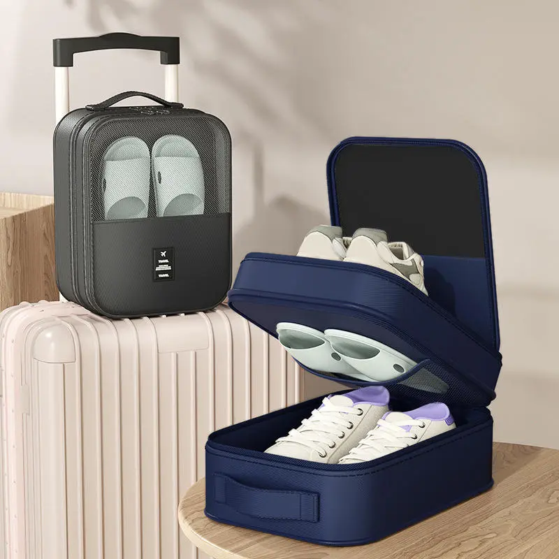 Portable Travel Shoe Storage Box Car Dedicated Dustproof Sandal Organizer Box Shoe Accessory for Easy Shoe Organization