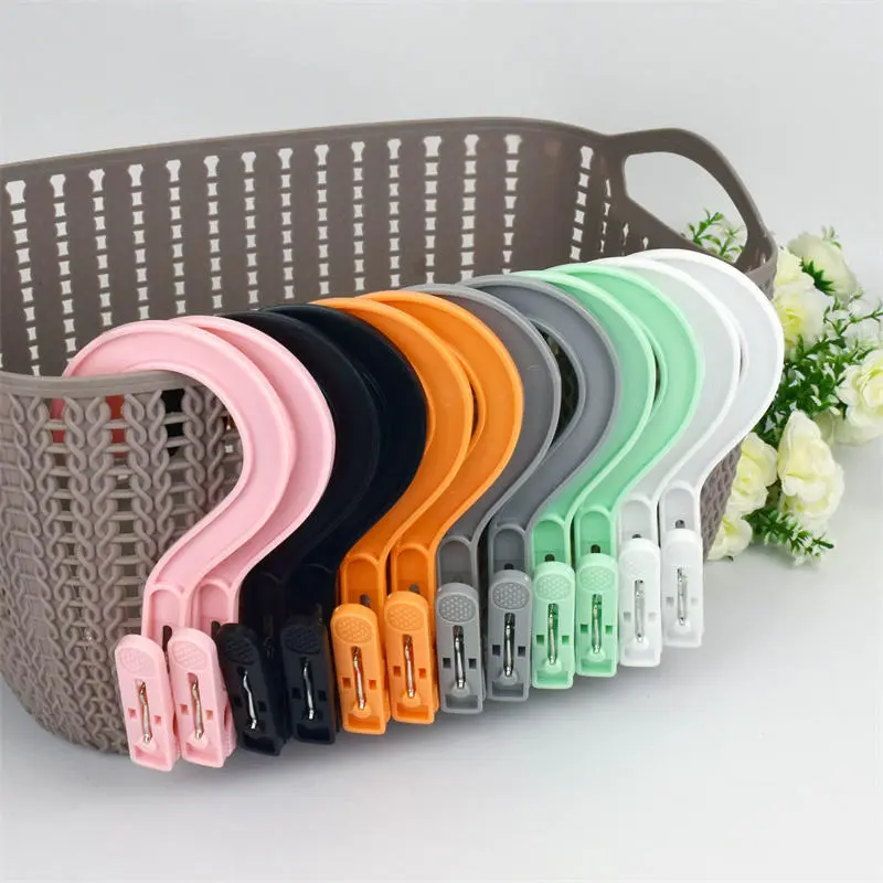 Rotatable Clothes Pegs Hanging Hooks Laundry Clip Travel Towels Hanger Socks Clips Drying Clip Strong Grip Anti-slip Movable
