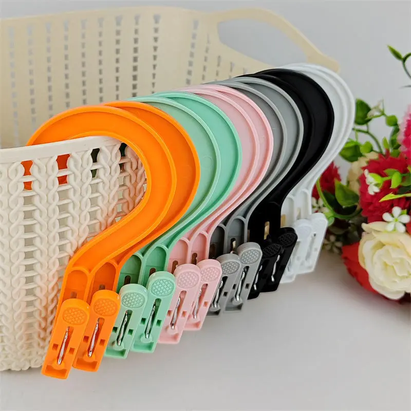 Rotatable Clothes Pegs Hanging Hooks Laundry Clip Travel Towels Hanger Socks Clips Drying Clip Strong Grip Anti-slip Movable