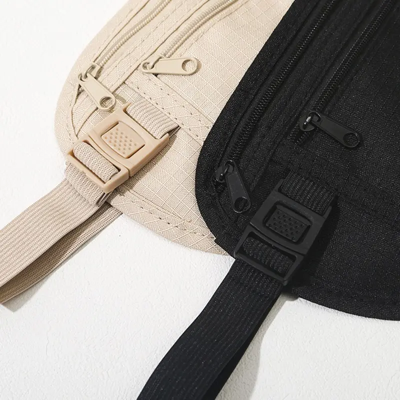 Travel Waist Packs Pouch For Passport Money Hidden Security Wallet Men Women Sport Running Bag Chest Pack Money Fanny Pack