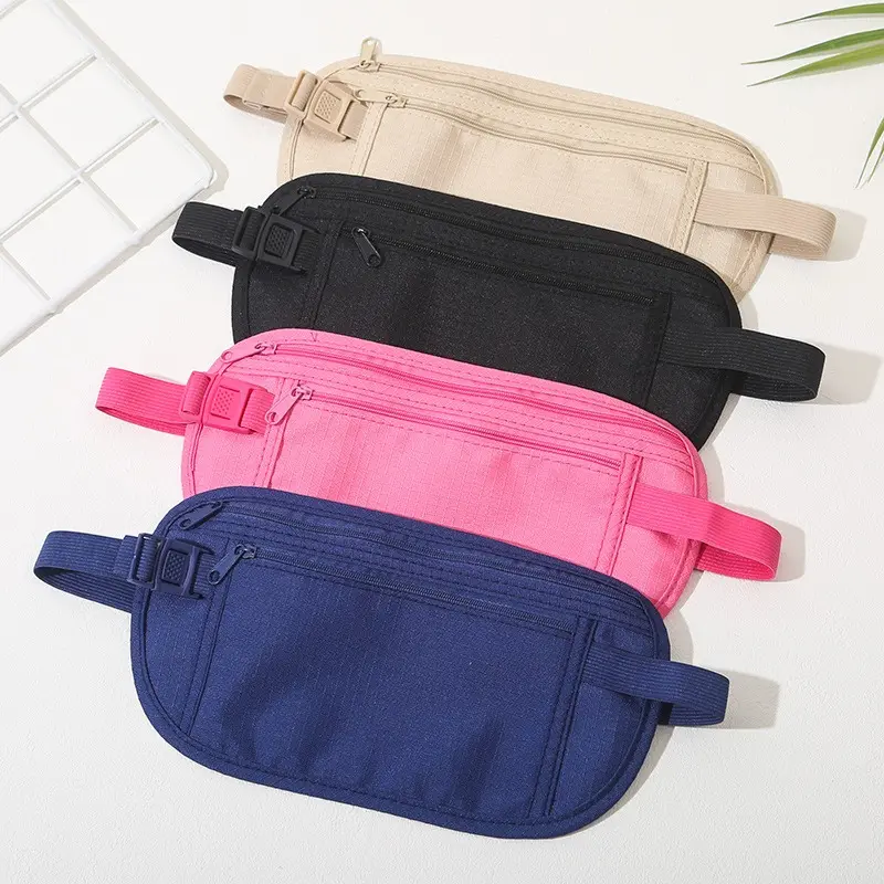 Travel Waist Packs Pouch For Passport Money Hidden Security Wallet Men Women Sport Running Bag Chest Pack Money Fanny Pack