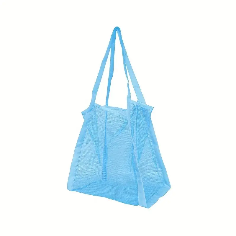 1Pcs Picnic Beach Bag Women Mesh Transparent Swim Storage High Capacity Shopping Bags Tote Women Cosmetic Makeup Organizer