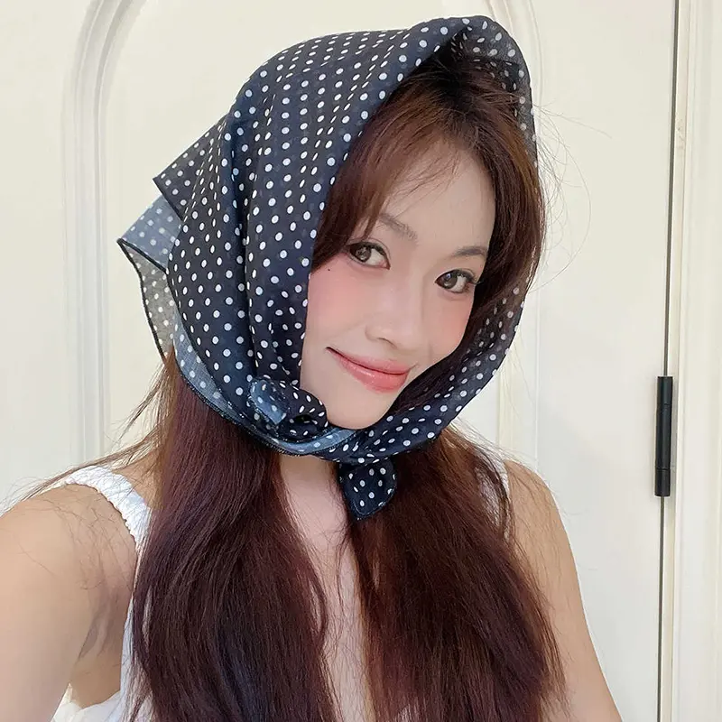 Summer Fashion Print Hairbands Scarf Women Elagant Floral Bandana Neck Kerchief Head Bands Female Scarfs Hair Accessories
