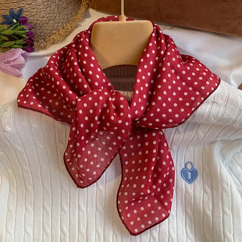 Summer Fashion Print Hairbands Scarf Women Elagant Floral Bandana Neck Kerchief Head Bands Female Scarfs Hair Accessories