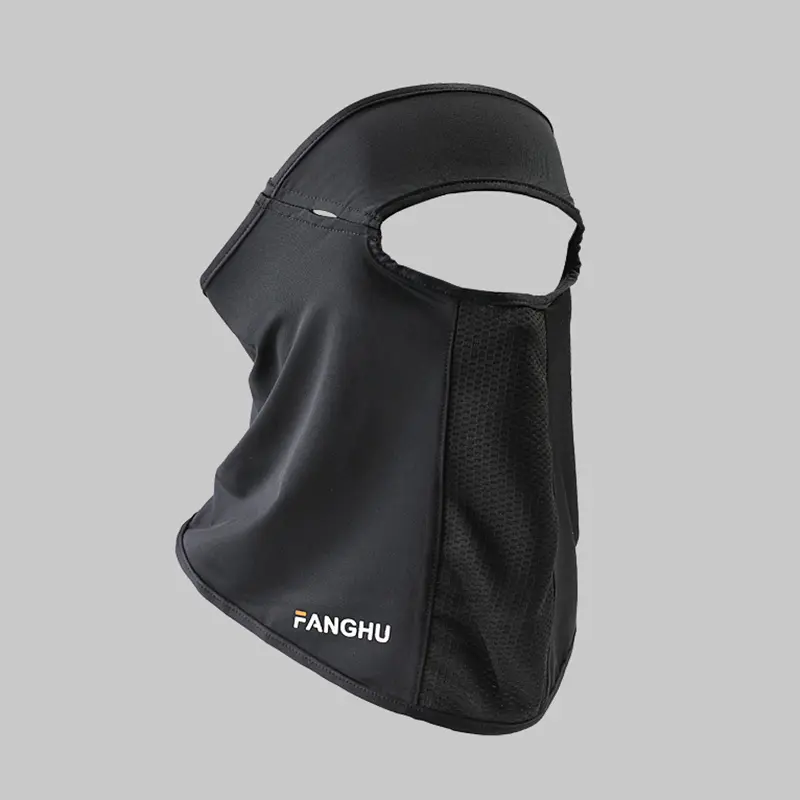 Sunscreen Mask Facial Summer Outdoor Sports Ear Cord Scarves Mask Neck Protection Face Veil with Eyeglass Hole Man