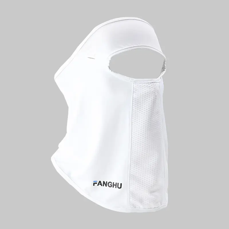 Sunscreen Mask Facial Summer Outdoor Sports Ear Cord Scarves Mask Neck Protection Face Veil with Eyeglass Hole Man