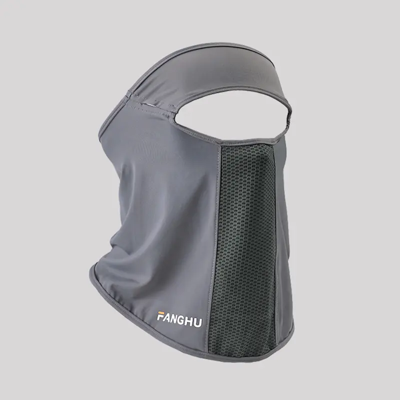 Sunscreen Mask Facial Summer Outdoor Sports Ear Cord Scarves Mask Neck Protection Face Veil with Eyeglass Hole Man