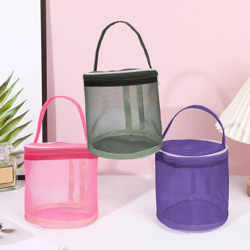 Portable Yarn Storage Bag Hollow Mesh Knitting Wool Yarn Bags Crochet Yarn Handbag Organizer Weave Tools Sewing Accessories