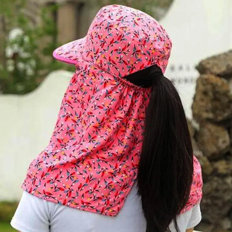 UV Protection Sun Hat Breathable Hunting Ear Flap Face Neck Protective Cover Leisure Outdoor Fishing Cap Women