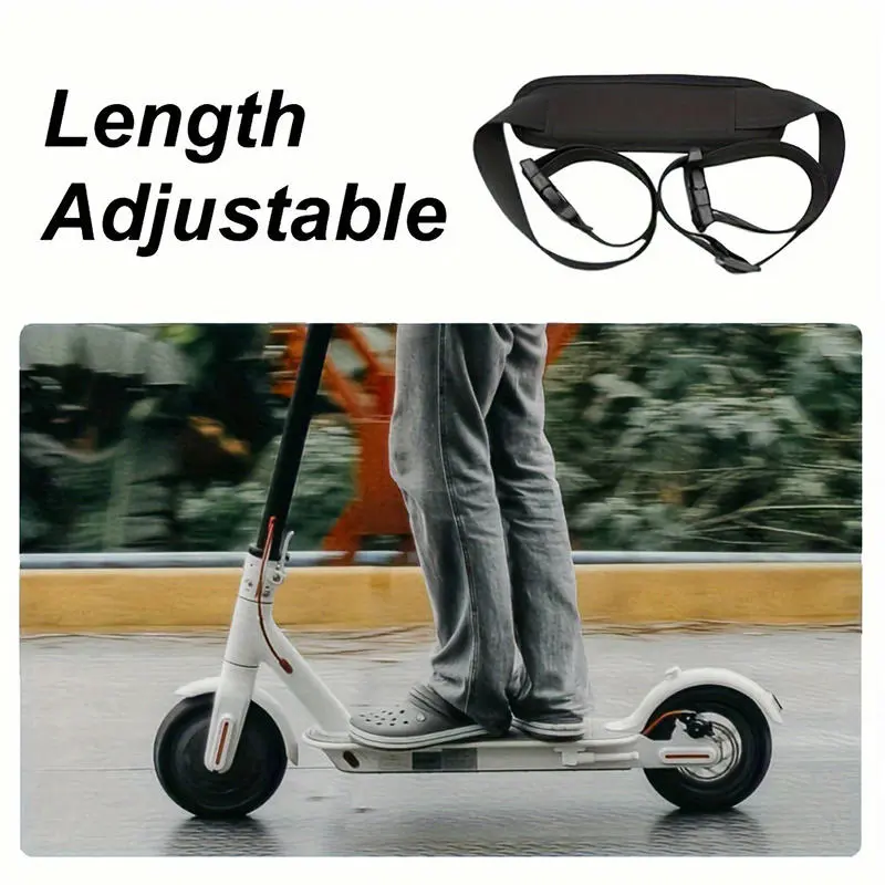 Adjustable Electric Bike Shoulder Strap - Non-Slip Nylon Carrying Belt For Skateboard, Kick Scooter-1/2pcs Shoulder Strap Belt