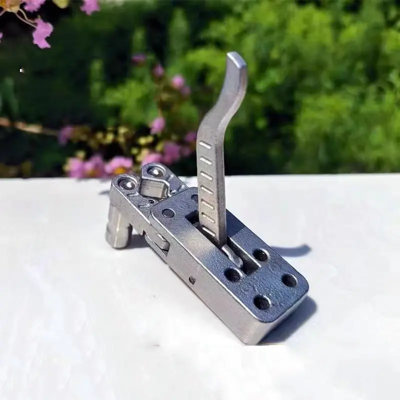 1PC Two-axis Linkage Disperser Mechanical Launcher Outdoor Slingshot Accessories Automatic Reset Scatterer Zinc Alloy Plaything