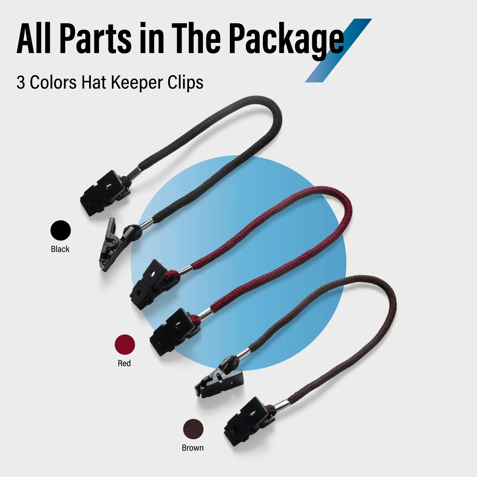 2PC Hat Retainer Fishing Apparel Keeper Holder Hat Windproof Clip For Golfing Fishing Boating Sailing Sports