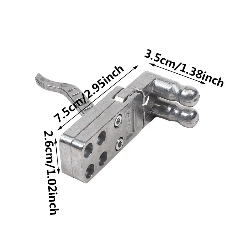 1PC Two-axis Linkage Disperser Mechanical Launcher Outdoor Slingshot Accessories Automatic Reset Scatterer Zinc Alloy Plaything