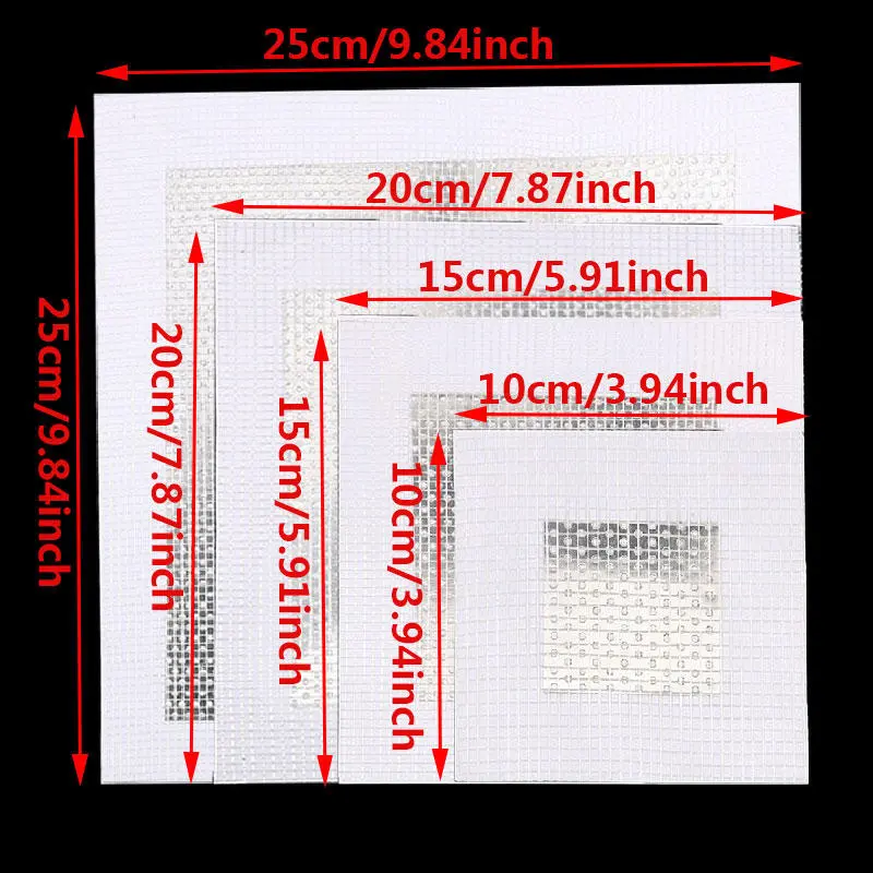 Mesh Wall Repair Patch Adhesive Fix Net Drywall Hole Ceiling Plaster Damage Aluminum Plate 2/4/6/8 Inch