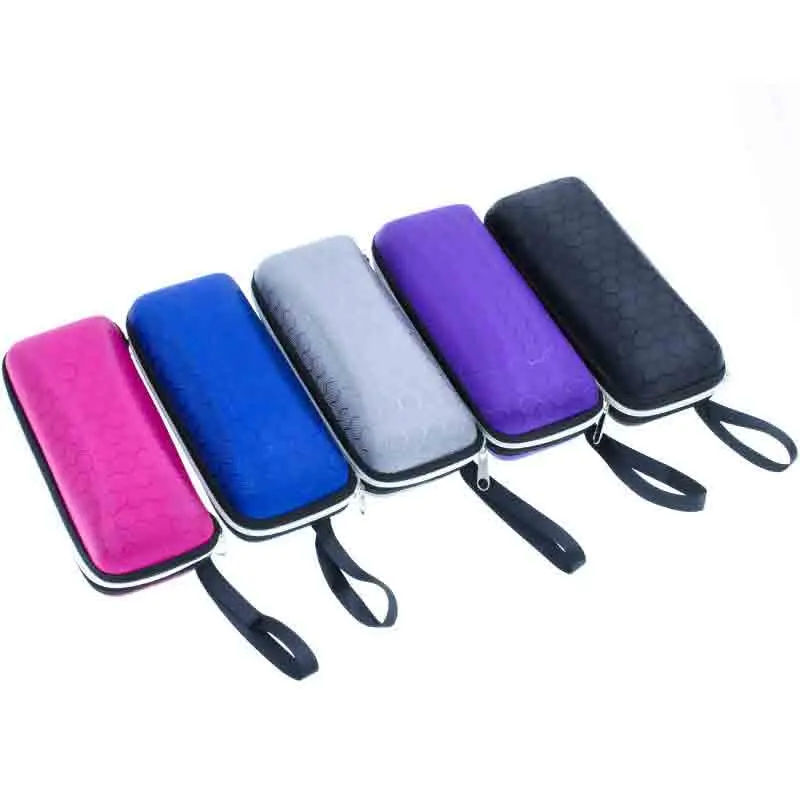 New Honeycomb Zipper Glasses Case portable Sunglasses Case Zipper Bag Hard Eye Glasses Case Glasses storage box
