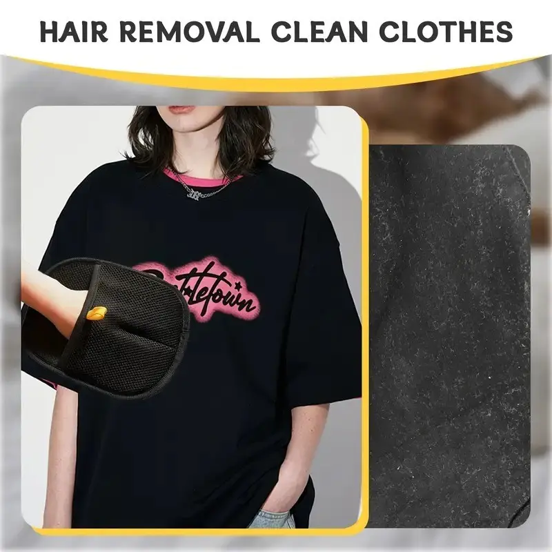 Pet Hair and Yarn Gloves for Cleaning Cat Hair Double Brush Design Can Be Reused