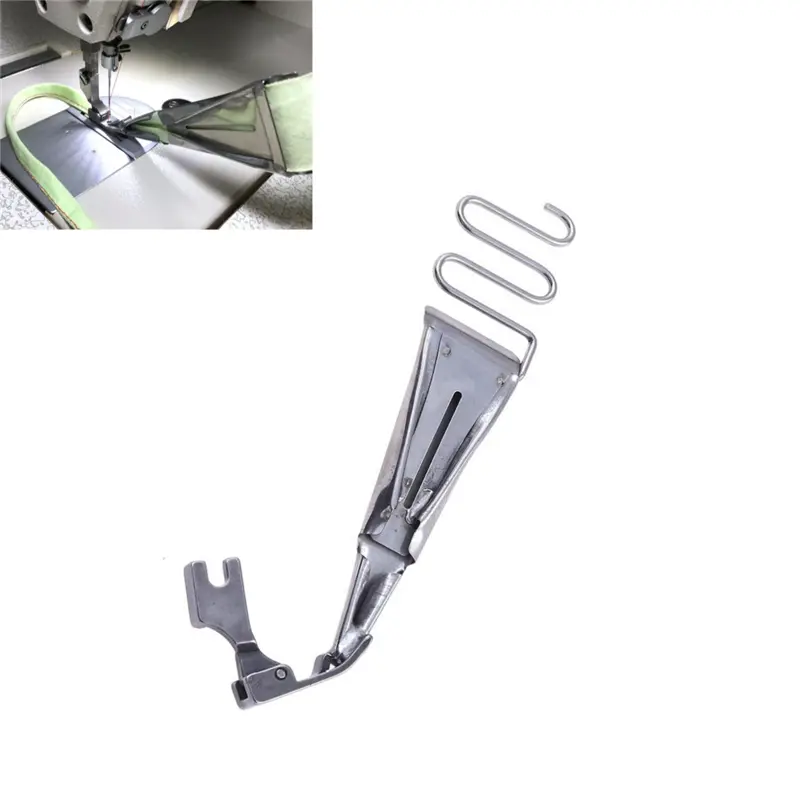 Industrial Sewing machine Flat car Pull Tube Presser Foot F515 Suspenders Shoulder Strap Trousers Straps Folding Edge Wrapper