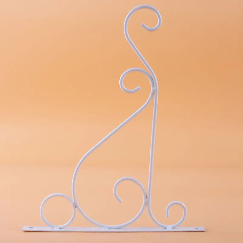 1Pc Hanging Plants Bracket Wall Hanging Metal Iron Hanging Hook Bracket Hook Flowerpot Plant Holder Hanger Garden Outdoor Decor