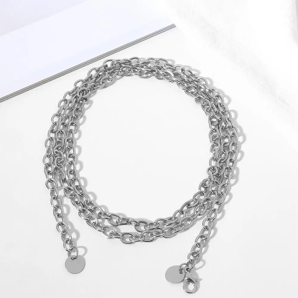 Fashion Women Lady Waist Chain Belt Metal Gold Silver Color Waistband Chain Belt For Dress Shirts Clothes Accessories