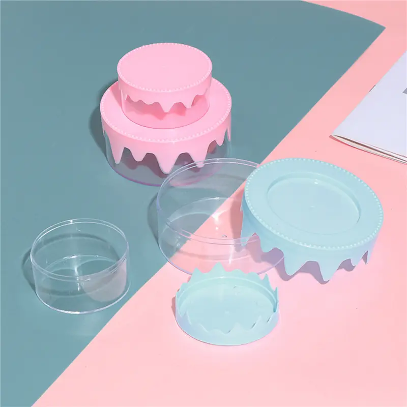 Fantasy Sweet Cream Cake Box Handmade DIY Storage Box Children's Home Embryo Production Double Layers Plastic Boxes Organizer
