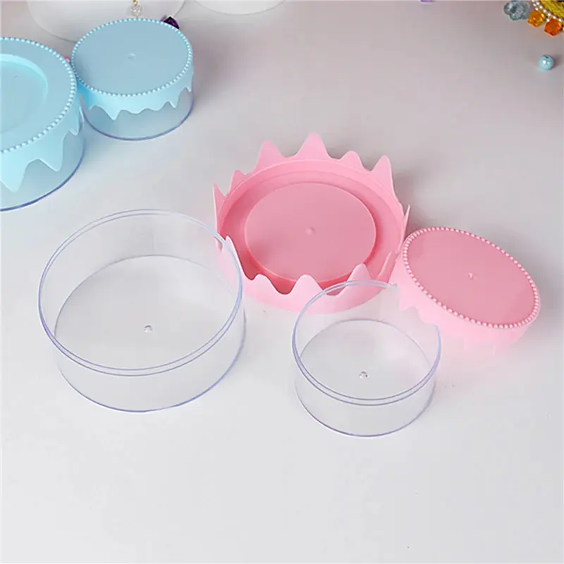 Fantasy Sweet Cream Cake Box Handmade DIY Storage Box Children's Home Embryo Production Double Layers Plastic Boxes Organizer