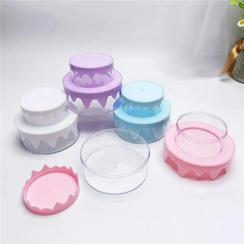 Fantasy Sweet Cream Cake Box Handmade DIY Storage Box Children's Home Embryo Production Double Layers Plastic Boxes Organizer