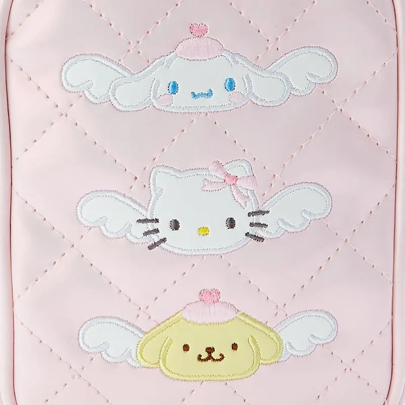Sanrio Kuromi Melody Hellokitty Pu Zero Wallet Embroidered Lipstick Earphone Storage Bag Kawaii Pink Shoulder Crossbody Bag