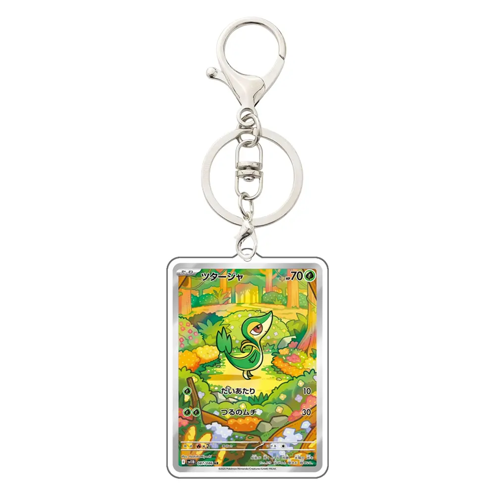 Pokemon Anime Zekrom Reshiram Victini Samurott Dewott Oshawott Pignite Tepig Serperior Snivy Sv11B Acrylic Keychain Pendant Toys