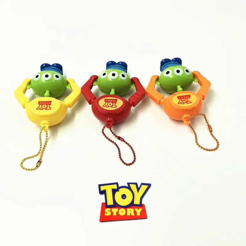 Disney Toy Story Keychain Cute Three Eyes Alien Keyring Pendant Kawaii Bag Accessories Decorative Kids Charm Gift Key Chain