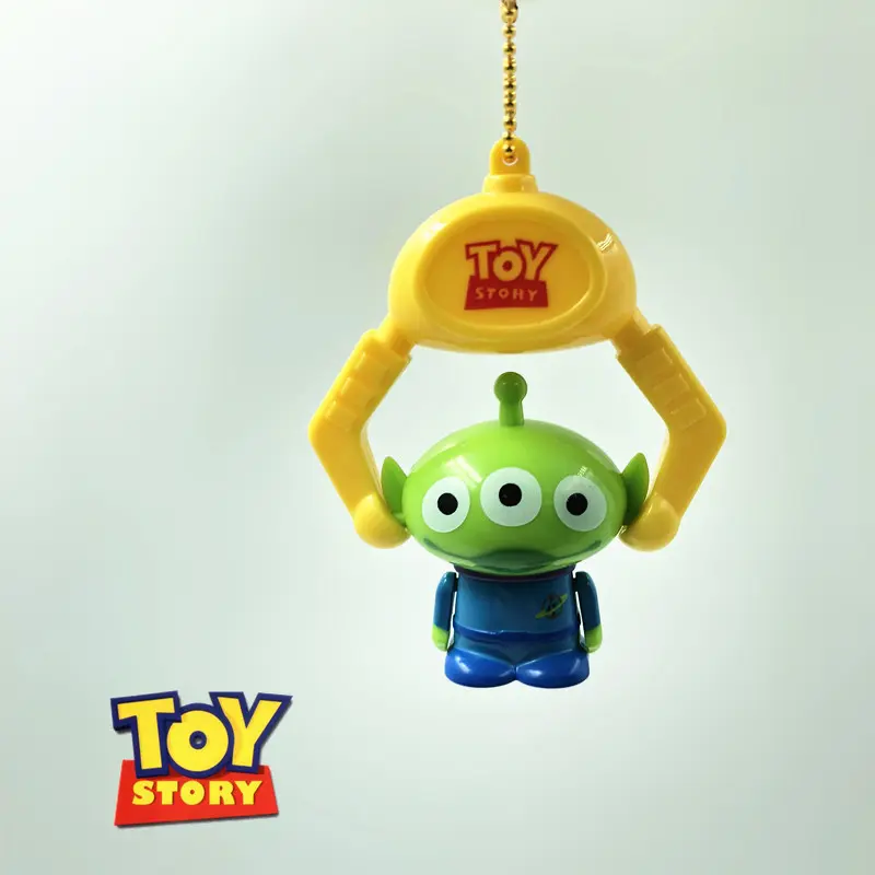 Disney Toy Story Keychain Cute Three Eyes Alien Keyring Pendant Kawaii Bag Accessories Decorative Kids Charm Gift Key Chain