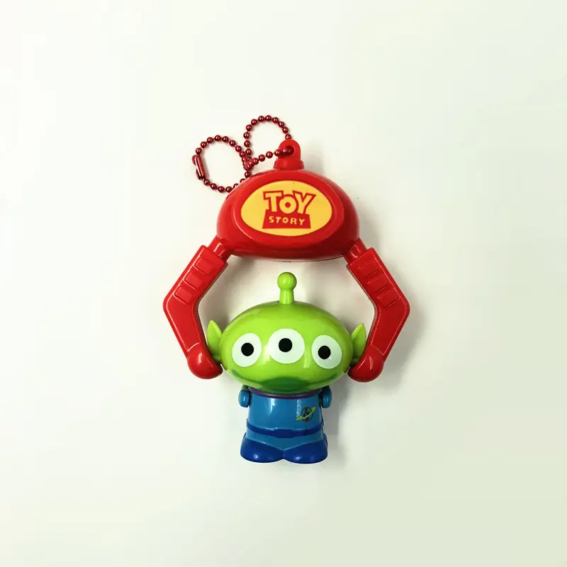 Disney Toy Story Keychain Cute Three Eyes Alien Keyring Pendant Kawaii Bag Accessories Decorative Kids Charm Gift Key Chain