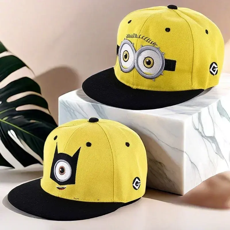 Minions Baseball Cap Anime Kids Adult Funny Travel Hip Hop Sun Visors Kawaii Hats Boys Girls Cartoon Embroidered Hat Kids Gift