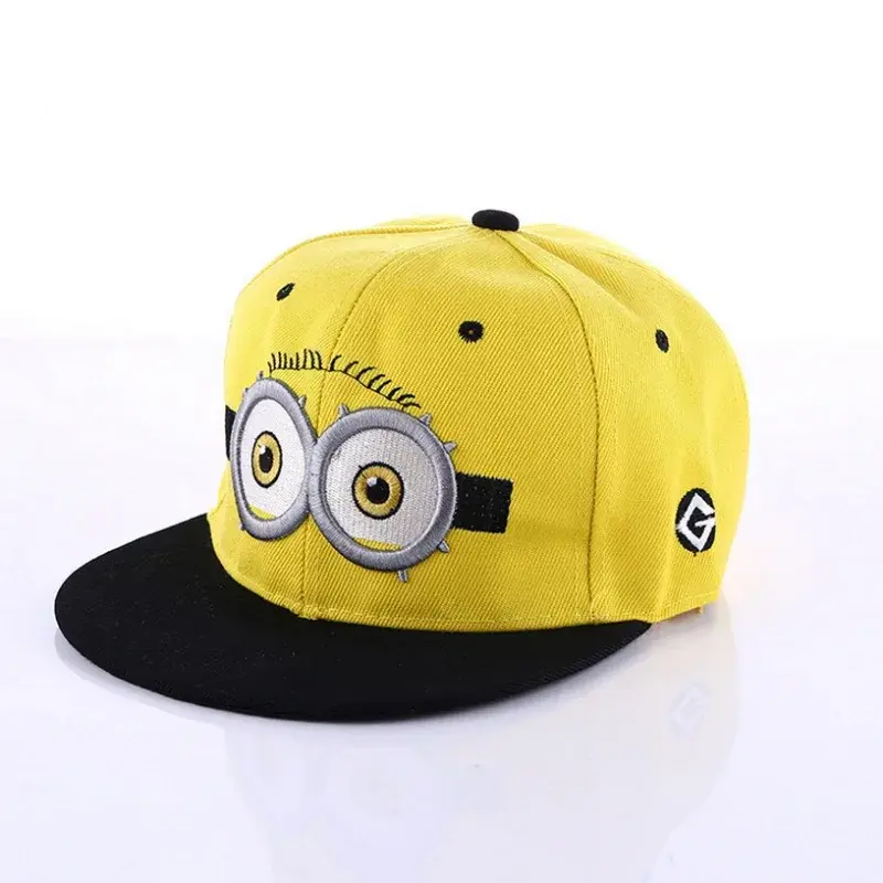 Minions Baseball Cap Anime Kids Adult Funny Travel Hip Hop Sun Visors Kawaii Hats Boys Girls Cartoon Embroidered Hat Kids Gift