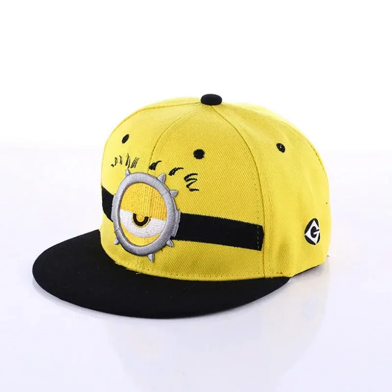 Minions Baseball Cap Anime Kids Adult Funny Travel Hip Hop Sun Visors Kawaii Hats Boys Girls Cartoon Embroidered Hat Kids Gift